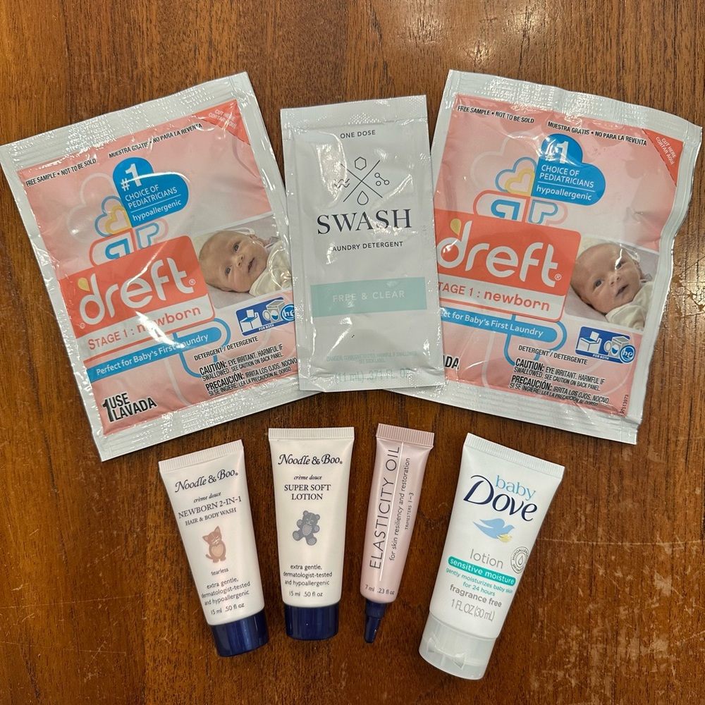 NEW Newborn Laundry and Skincare Sample Bundle